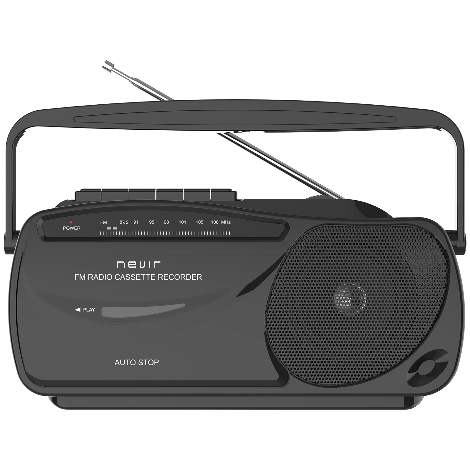 Radio Reloj Despertador Nevir Nvr-335Dd Negro Sintonizador Am FM